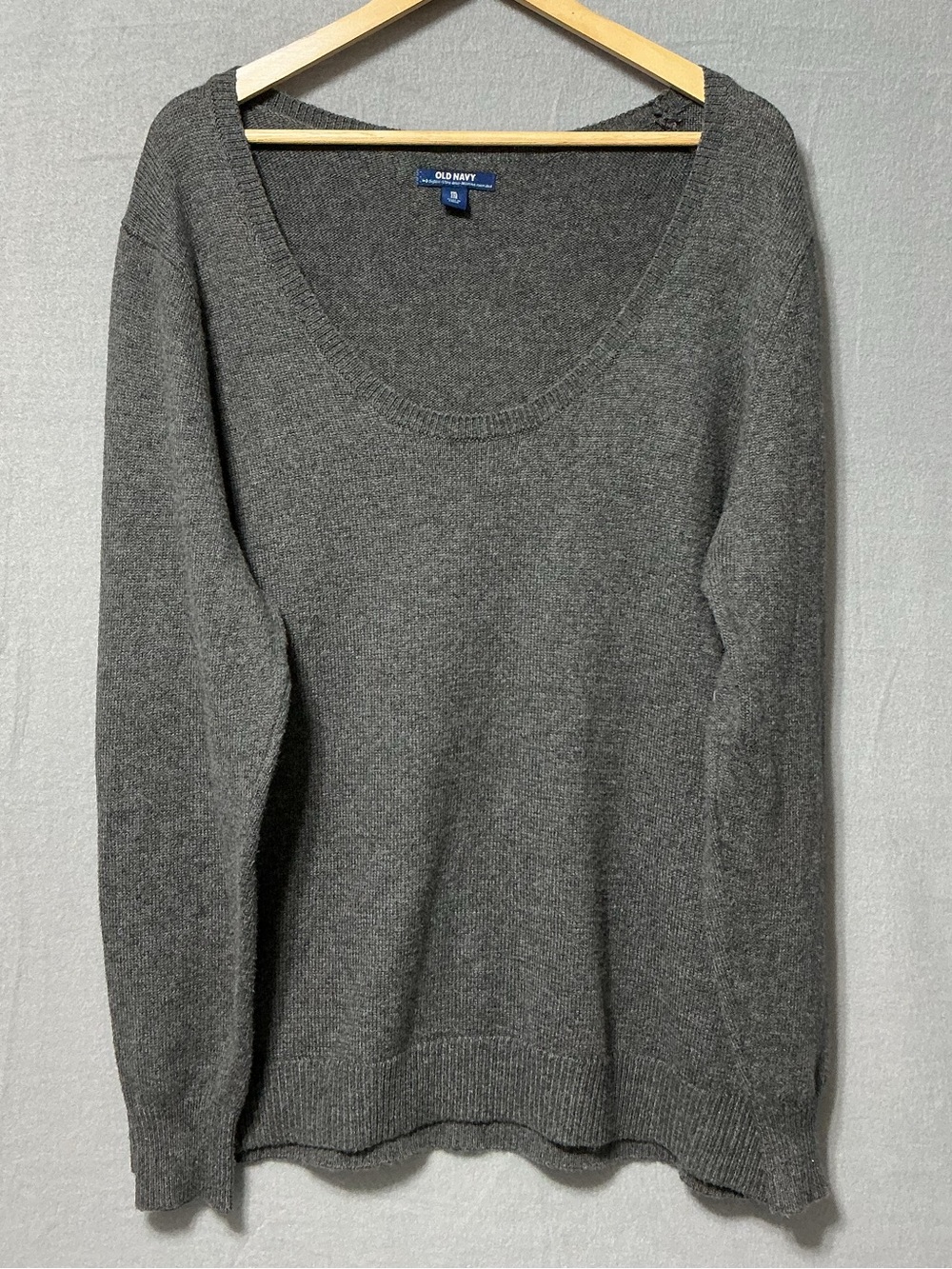 Old Navy Softest Scoop Graphite Heather Sweater Women’s XXL Long Sleeve